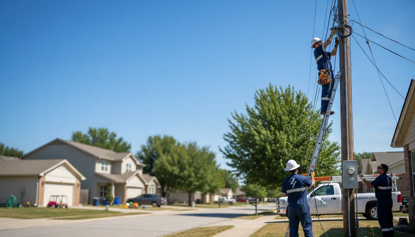 Residential electrician providing installation services in Worley, ID